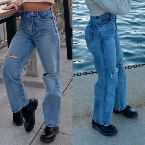 Moussy Odessa Straight Leg Jeans - Picture 1 of 5